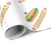 Papier Cadeau Drôle sandwich (Coin rond)