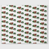 Papier Cadeau Drôle Santa Claus (Plat)