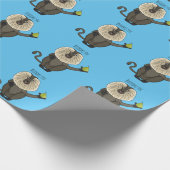 Papier Cadeau Drôle singe-singe macaque à queue de lion (Coin)