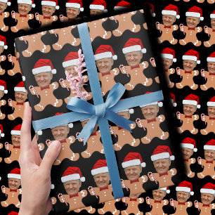 Papier Cadeau Drôle Trump Visage Personnalisé Visage Photo Ginge