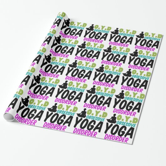 Papier Cadeau Drôle Yoga (Déroulé)