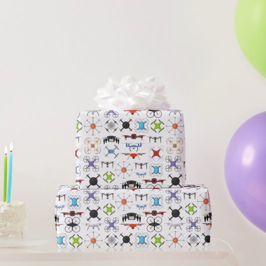 Papier Cadeau Drones volants (Cadeaux de fête)