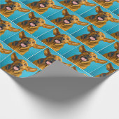 Papier Cadeau Drooling Bloodhound With Surprised Expression (Coin)