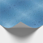 Papier Cadeau Droplets d'eau contre ciel bleu (Coin)