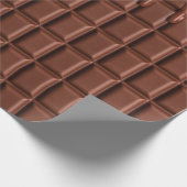 Papier Cadeau Du chocolat fondu au-dessus d'un bloc de chocolat (Coin)
