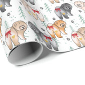 Papier Cadeau DU FOND DE MON CŒUR 5 couleurs de chow (Coin rond)