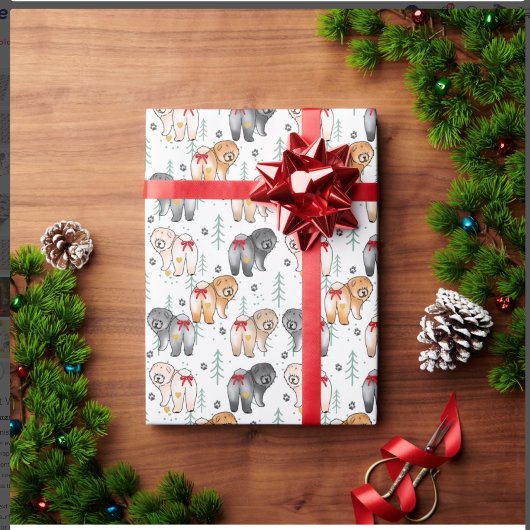 Papier Cadeau DU FOND DE MON CŒUR 5 couleurs de chow