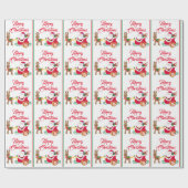 Papier Cadeau Du Père Noël Ajouter le nom de l'enfant Noël (Plat)