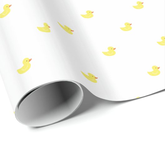 Papier Cadeau Duckies en caoutchouc (Coin rond)