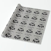 Papier Cadeau Dude de Roller Derby (Déroulé)