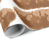 Papier Cadeau Dunette de pixel de 8 bits (Coin rond)