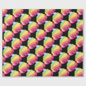 Papier Cadeau Dunette Emoji d'arc-en-ciel (Plat)