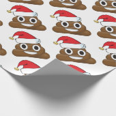 Papier Cadeau Dunette hilare Emoji de Noël (Coin)