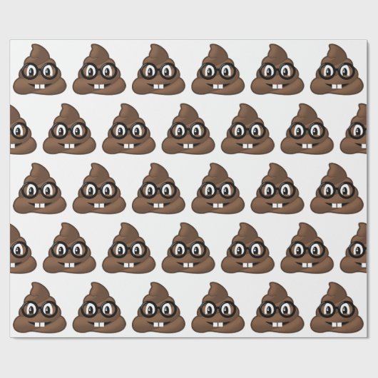Papier Cadeau Dunette nerd Emoji en verre (Plat)