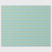 Papier Cadeau durians bleus (Plat)