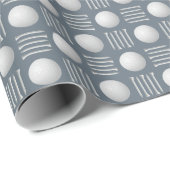 Papier Cadeau Dusty Blue Golf Ball et The Gift (Coin rond)