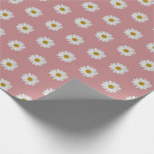 Papier Cadeau Dusty Rose Bohemian Daisy Motif (Coin)