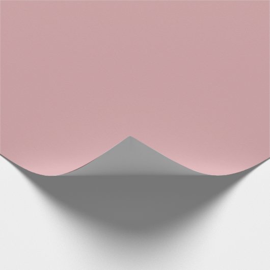 Papier Cadeau Dusty Rose Pink Solid (Coin)