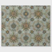 Papier Cadeau Dutch Golden Glow Christmas Seamless Pattern (Plat)