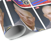 Papier Cadeau Dwight D. Carte de baseball Eisenhower (Coin rond)