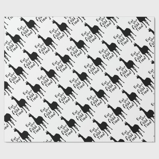 Papier Cadeau dynamite de lama (Plat)