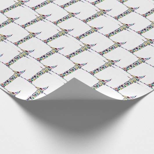 Papier Cadeau E initiale (Coin)