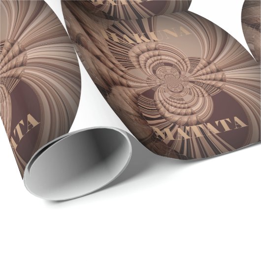 Papier Cadeau Earthy Hakuna Matata (Coin rond)
