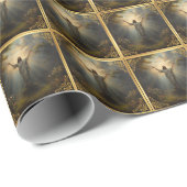 Papier Cadeau Easter Resurrection Religious (Coin rond)