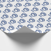 Papier Cadeau Eastern Illinois Panthers Empreinte de patte & EIU (Coin)