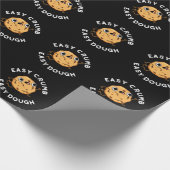 Papier Cadeau Easy Crumb Easy Dough Funny Cookie Pun Dark BG (Coin)