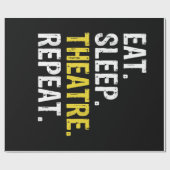 Papier Cadeau Eat Sleep (Plat)