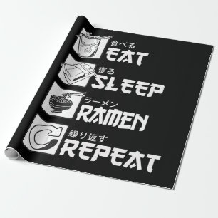 Papier Cadeau Eat Sleep Anime Repeat Venin Idea Cosplayer