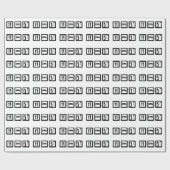 Papier Cadeau Eat Sleep Golf (Plat)