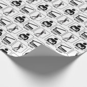 Papier Cadeau Eat Sleep Golf (Coin)