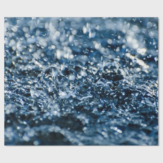 Papier Cadeau Eau (Plat)