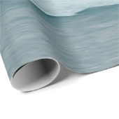 Papier Cadeau Eau bleu mer Abstraite (Coin rond)