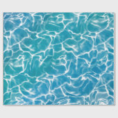 Papier Cadeau Eau bleue (Plat)