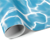 Papier Cadeau Eau bleue (Coin rond)