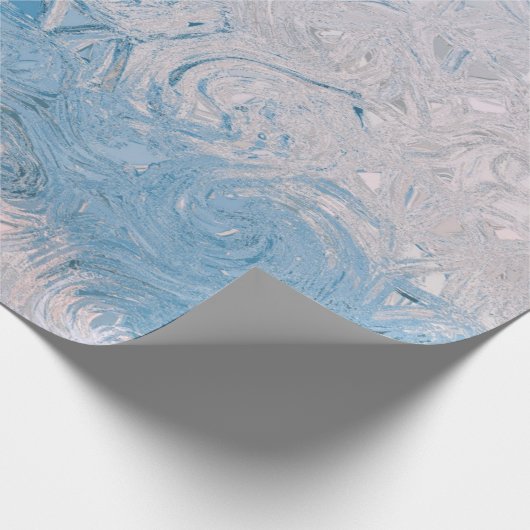 Papier Cadeau Eau bleue (Coin)