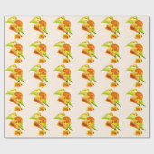 Papier Cadeau Eau de flotteur orange calla (Plat)