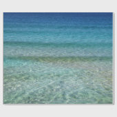 Papier cadeau Eau de mer bleue Crystal Clear (Plat)