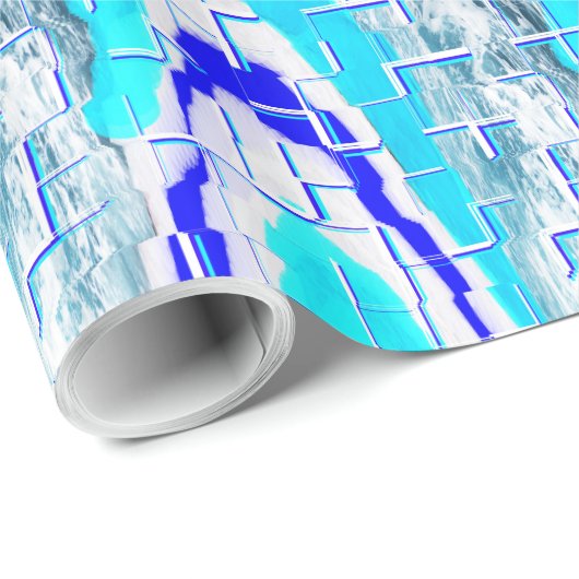 Papier Cadeau Eau froide (Coin rond)