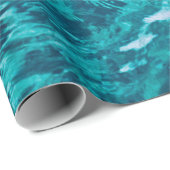 Papier Cadeau Eau mer texture de la mer nature (Coin rond)