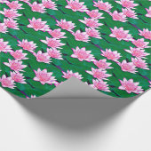 Papier Cadeau Eau rose sur un étang (Coin)