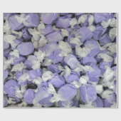 Papier Cadeau Eau salée violet et blanche Taffy (Plat)