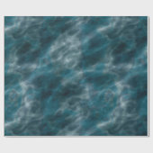 Papier Cadeau Eau turquoise et grise (Plat)