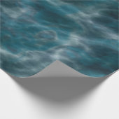 Papier Cadeau Eau turquoise et grise (Coin)
