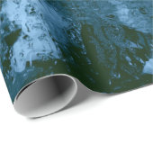PAPIER CADEAU EAU VERTE HUMIDE (Coin rond)