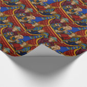 Papier Cadeau Ébat nautique médiéval (Coin)