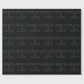 Papier Cadeau Ebony Peace et Joy Wrapper Paper (Plat)